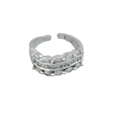 Western Style American Diamond Adjustable Ring for Women & girls.