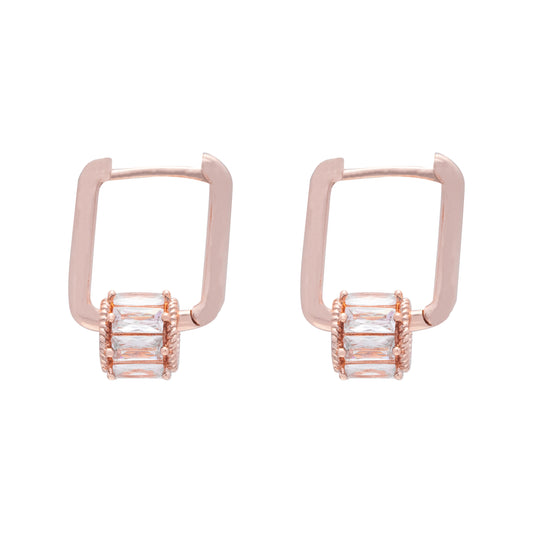 Rose Gold Plated Earrings for Women & girls.