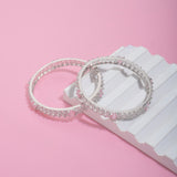 American diamond Bangles Kada type set for women.