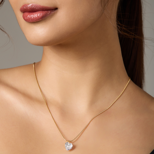 Western Stylish Solitaire Pendant chain Set for Girls & Women