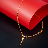 Gold Plated Necklace Pendant chain Jewellery set for Women & girls. One gram Gold forming Jewellery set