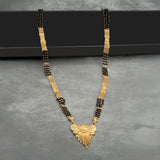 Long size double chain Gold plated Bridal Mangal-sutra Set for women