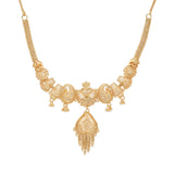 Gold Plated Necklace Bridal jewelry set with Earring for Women & girls. One gram Gold forming wedding Jewellery set