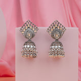 Antique Oxidized Trending Kundan & Pearl Jhumki Danglers Drop Earring for Girls & Women