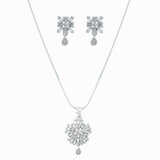 Western Stylish Trending Pendant Chain set with Earrings