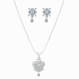 Western Stylish Trending Pendant Chain set with Earrings