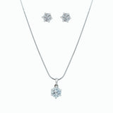 Western stylish Necklace Pendant chain jewelry set with pair of Earrings.