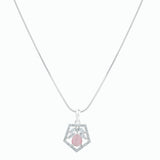 American diamond Necklace Pendant chain jewelry set with pair of Earrings.