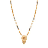 Double chain Gold Plated Mangal-sutra set for women