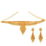 Gold Plated Necklace Bridal jewelry set with Earring for Women & girls. One gram Gold forming Bridal & wedding Jewellery set