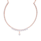 Gold plated Necklace chowker set with Earrings for women