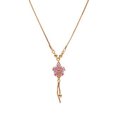 Gold-Tone Pendant chain jewelry set for women & girls