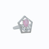 American diamond Necklace Pendant chain jewelry set with pair of Earrings.