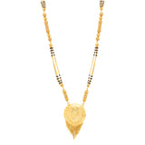 Double chain Gold plated Mangal-sutra with Chain Pendant for women