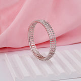 American diamond Bangles Kada type set for women.