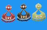 Fashionable Kundan & Pearl Combo Earrings Set for Girls & Women