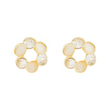 Anti tarnish Elegant stainless steel gold plated Earrings set for Women & girls