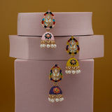 Trending Kundan & Pearl Jhumki Danglers drop Earring for Girls & Women