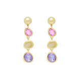 Anti tarnish western style multicolor Earrings for Women & girls.