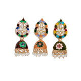 Antique Trending Kundan & Pearl Jhumki Danglers drop Earring for Girls & Women