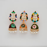 Antique Trending Kundan & Pearl Jhumki Danglers drop Earring for Girls & Women