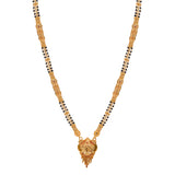 Long double chain Gold plated Mangalsutra Set for women