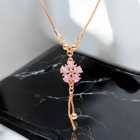 Gold-Tone Pendant chain jewelry set for women & girls