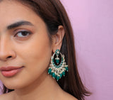 Trending Elegant Kundan & Pearl Jhumki Earrings Jewelry Set for Girls & Women