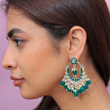 Trending Elegant Kundan & Pearl Jhumki Earrings Jewelry Set for Girls & Women