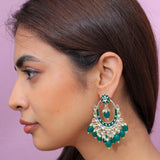 Trending Elegant Kundan & Pearl Jhumki Earrings Jewelry Set for Girls & Women