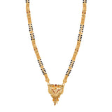 Long double chain Gold plated Mangal-sutra Set for women