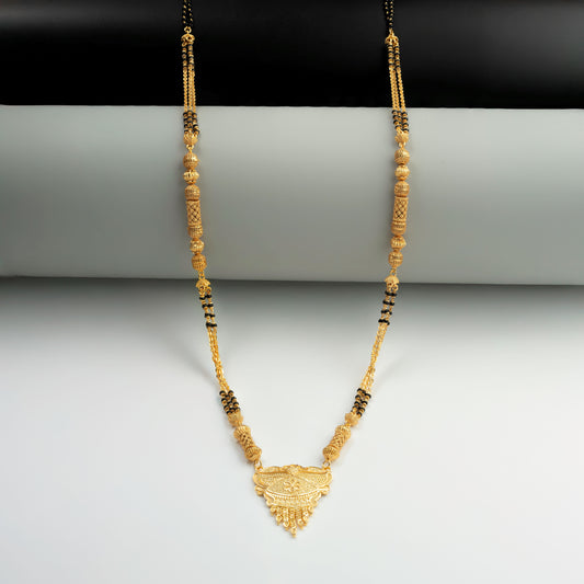 Double chain Gold plated Mangal-sutra with Chain for women
