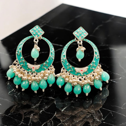 Trending Kundan & Pearl Jhumki Danglers Drop Earring for Girls & Women