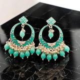 Trending Kundan & Pearl Jhumki Danglers Drop Earring for Girls & Women