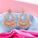 Trending Kundan & Pearl Jhumki Danglers Drop Earring for Girls & Women
