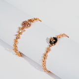 Gold plated Western style Cuff Bracelet combo set for women & Girls