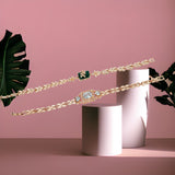 Gold plated Western style Cuff Bracelet combo set Bangles for women