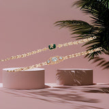 Gold plated Western style Cuff Bracelet combo set Bangles for women