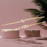 Gold plated Western style Cuff Bracelet combo set Bangles for women and girls