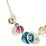 Antique Gold Tone Multicolor Trending Kundan & Pearl Necklace set for Girls & Women