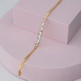 Silver and gold plated Cuff Bracelet for women & Girls