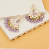 Designer Kundan & Pearl Earrings Pair Set for Girls & Women