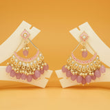 Fashionable Kundan & Pearl Earrings Set for Girls & Women