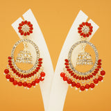 Multicolor Fancy Kundan & Pearl Earrings Set for Girls & Women