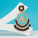 Multicolor Fancy Kundan & Pearl Earrings Set for Girls & Women