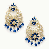 Multicolor Danglers Kundan & Pearl Earrings Set for Girls & Women
