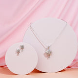 Western Stylish Trending Pendant Chain set with Earrings