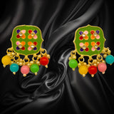 Kundan Elegant Stylist Earrings Jhumki Set for Women