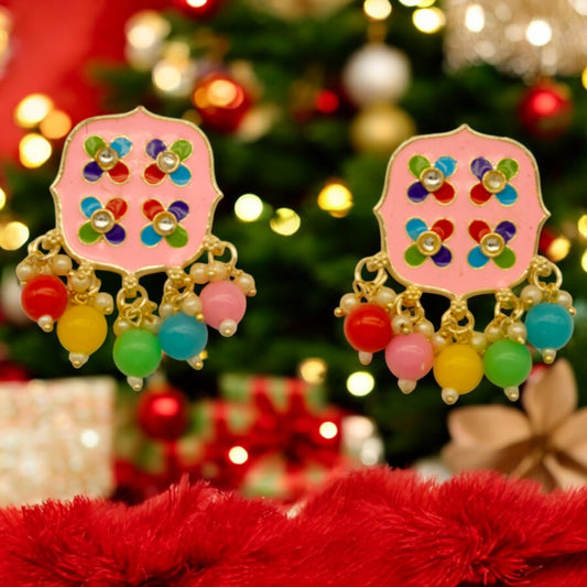 Kundan Elegant Stylist Earrings Jhumki Set for Women