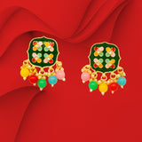 Kundan Elegant Stylist Earrings Jhumki Set for Women